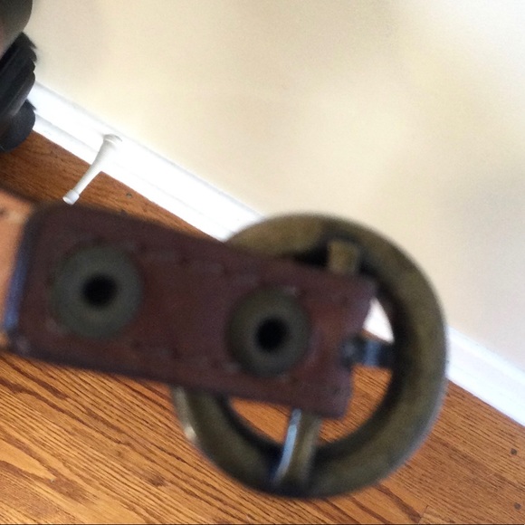 Leather, Studded, Brown Belt - Picture 4 of 7